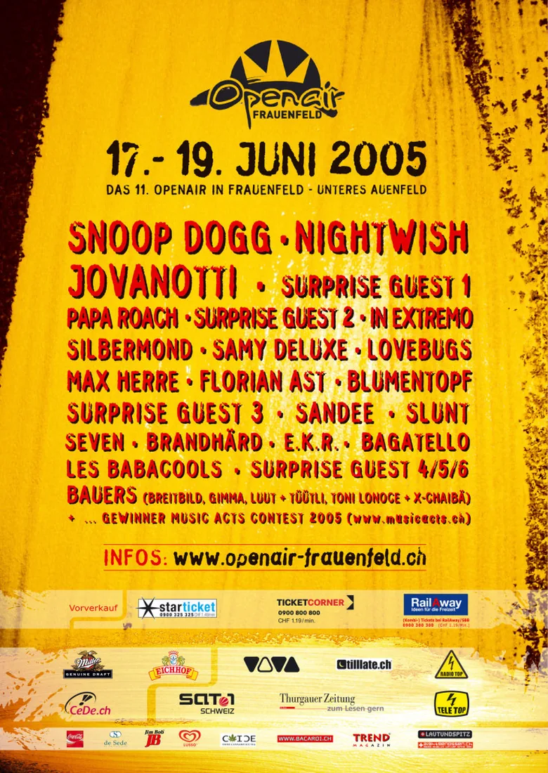 Festivalplakat Openair Frauenfeld 2005