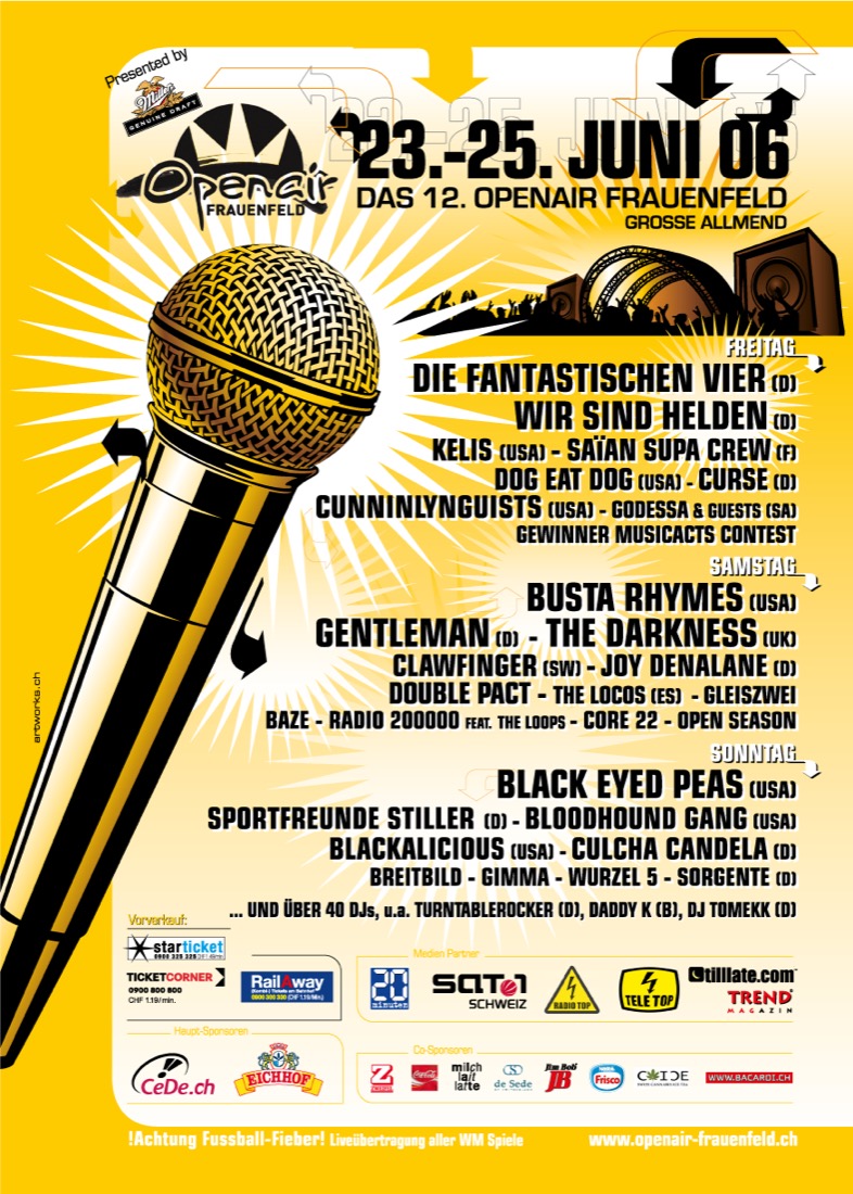 Festivalplakat Openair Frauenfeld 2006