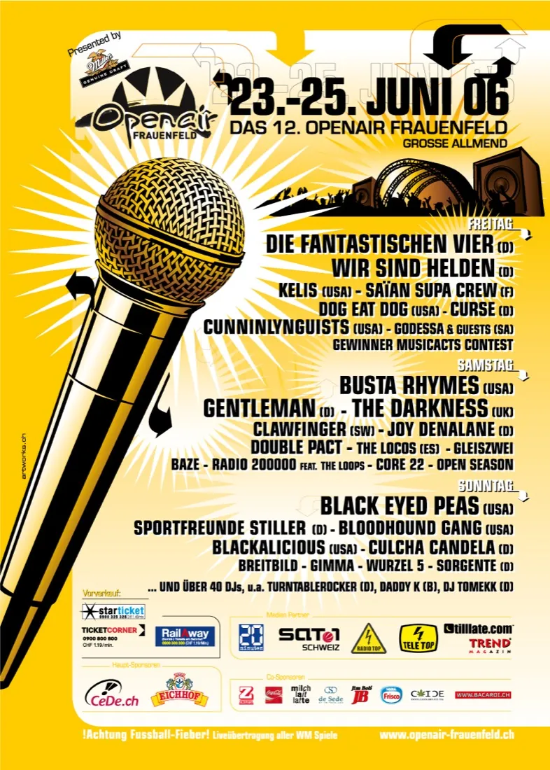Festivalplakat Openair Frauenfeld 2006