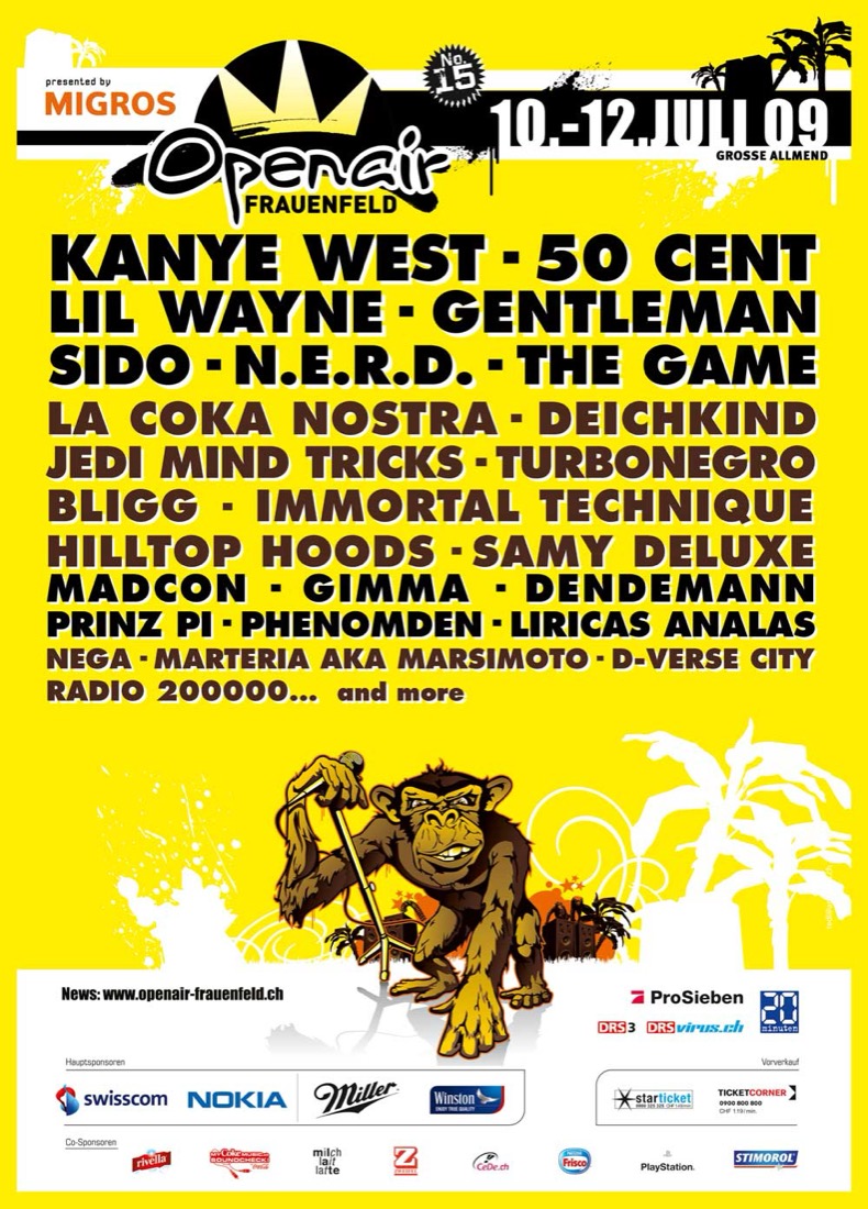 Festivalplakat Openair Frauenfeld 2009