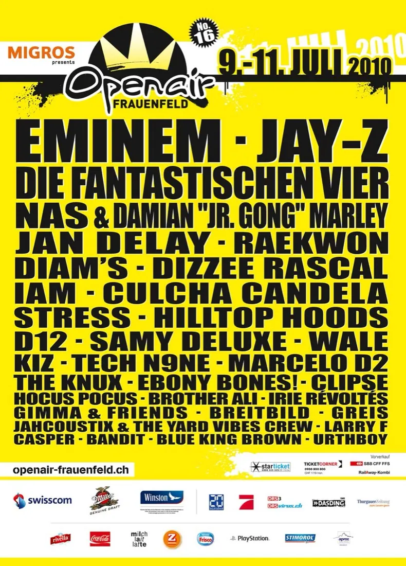 Festivalplakat Openair Frauenfeld 2010
