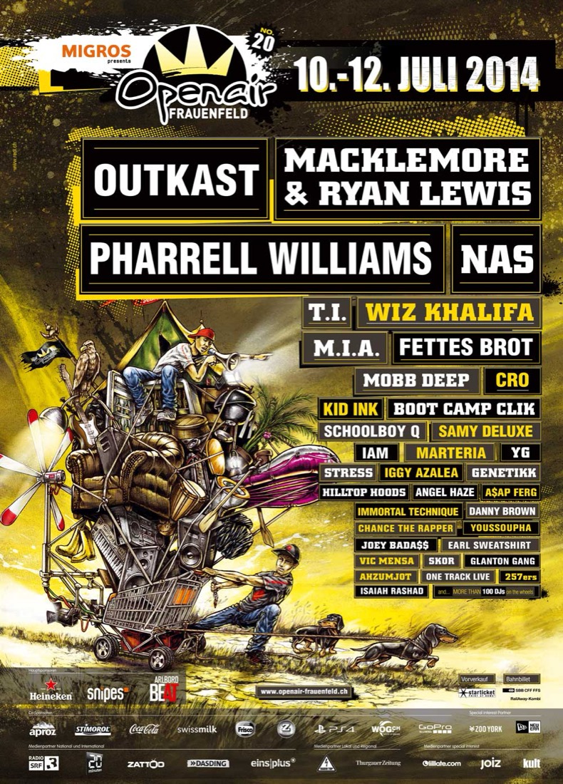 Festivalplakat Openair Frauenfeld 2014
