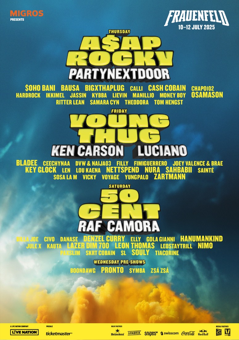 Festivalplakat Openair Frauenfeld 2025