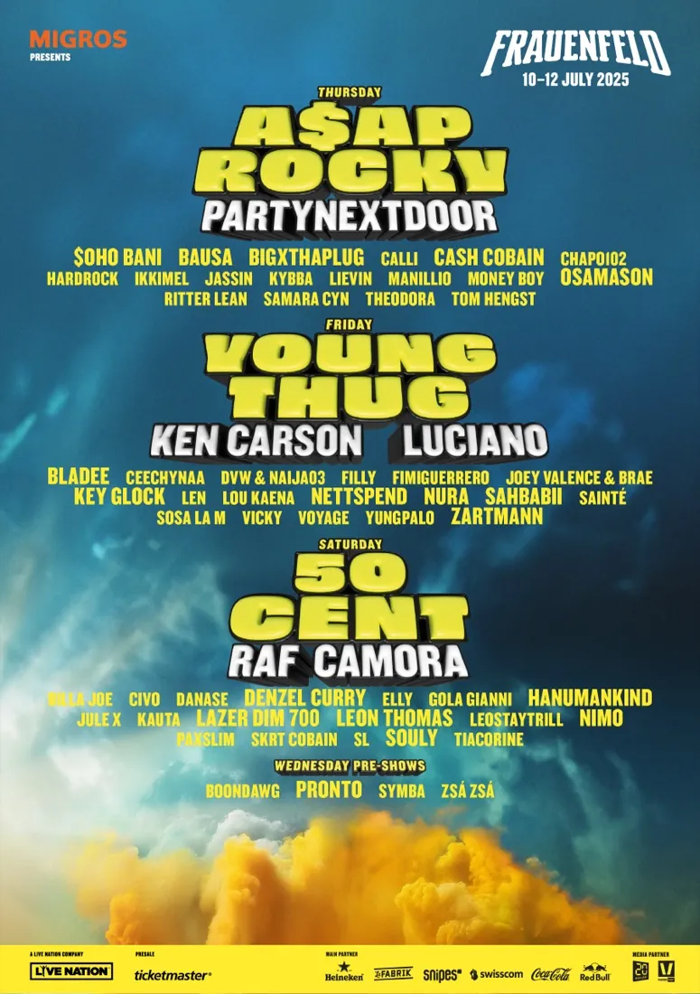 Festivalplakat Openair Frauenfeld 2025